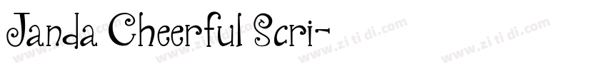 Janda Cheerful Scri字体转换